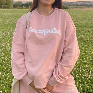 See the way I see Overthinker Crewneck sweatshirt large comfy loungewear